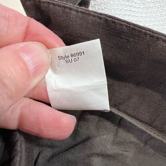 J.‎ Crew Espresso Brown City Fit Linen Silk Blend Career Pants 4 NWT Women’s - Picture 6 of 10